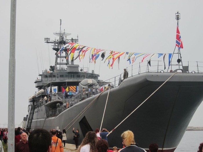 Tàu đổ bộ cỡ lớn Novotserkask của Hải quân Nga thăm Hy Lạp